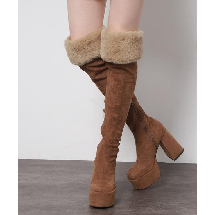 モカブラウン(142) | 【ラク盛り ニーハイブーツ】リピーター続出 脚長美脚 | ESPERANZA