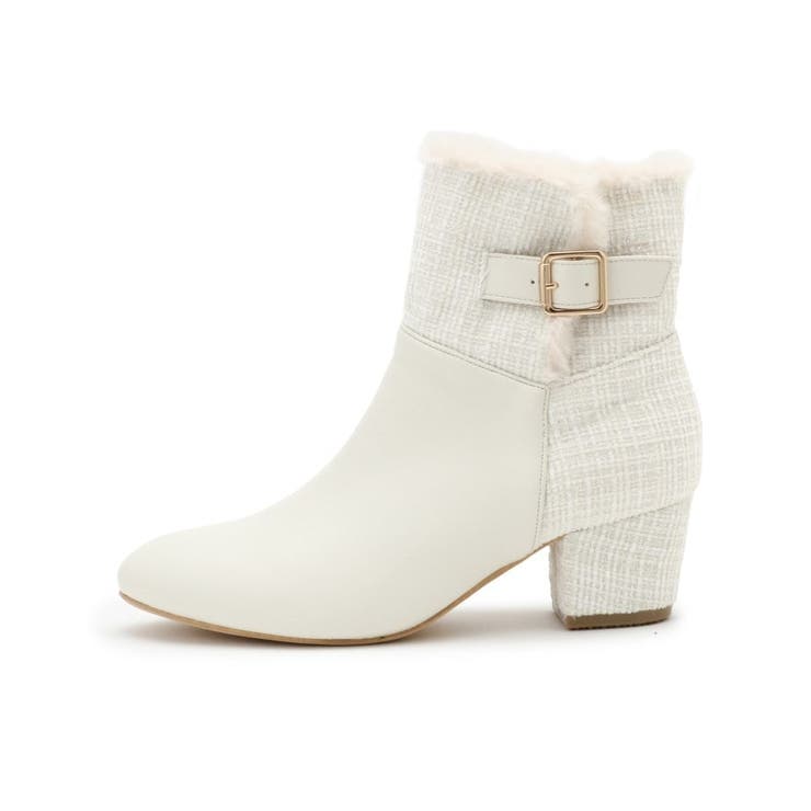 折り返しフェイクファー2WAYショートブーツ | ESPERANZA | 詳細画像13 