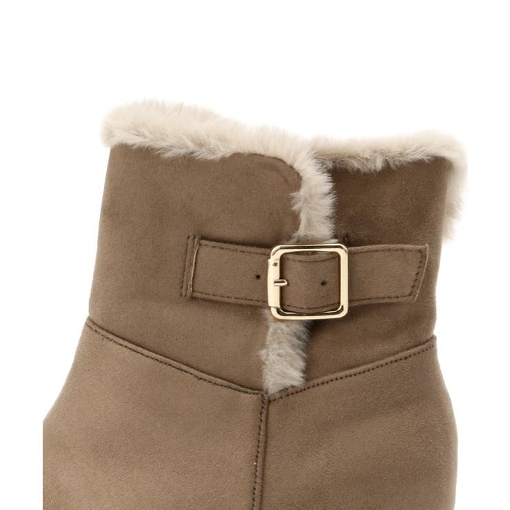 折り返しフェイクファー2WAYショートブーツ | ESPERANZA | 詳細画像18 