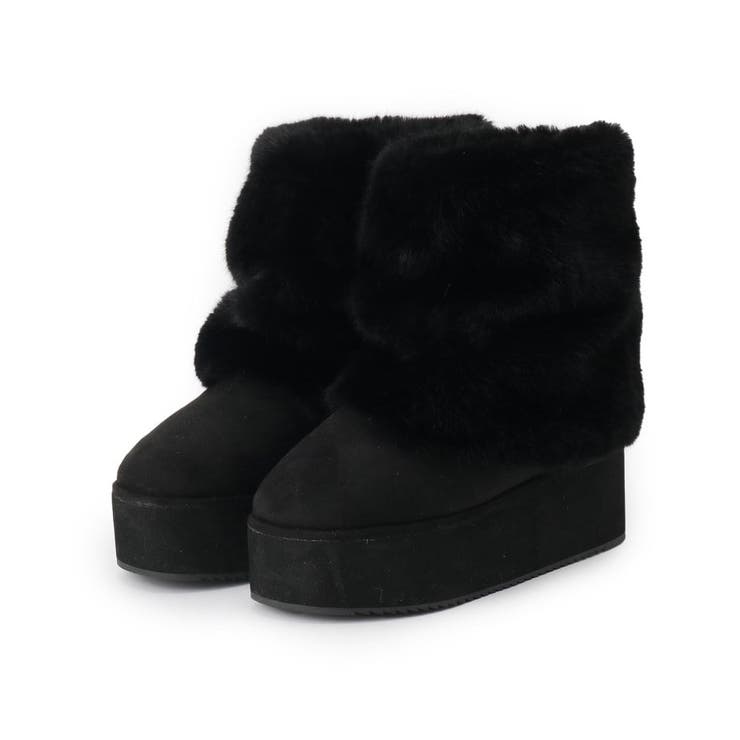 【EC先行販売】フェイクファー付き2WAYムートン調ブーツ | ESPERANZA | 詳細画像30 