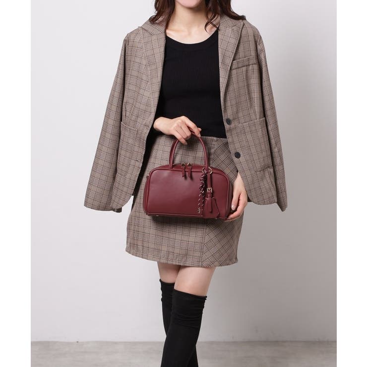 チャーム付横長ボストンバッグ | ESPERANZA | 詳細画像9 