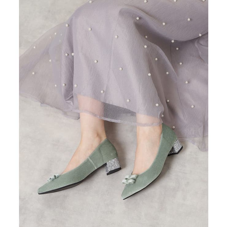 ラメベルベットダブルリボンパンプス | ESPERANZA | 詳細画像16 