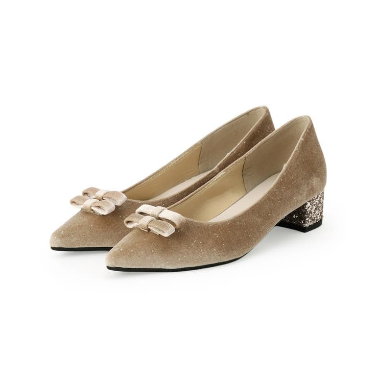 ラメベルベットダブルリボンパンプス | ESPERANZA | 詳細画像18 