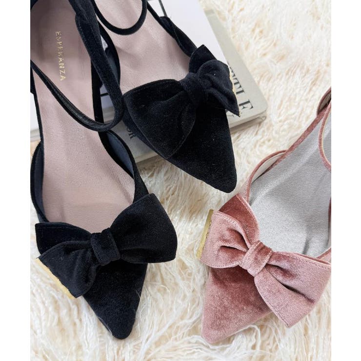 【EC限定】ベルベットリボン2WAYセパレートパンプス | ESPERANZA | 詳細画像15 