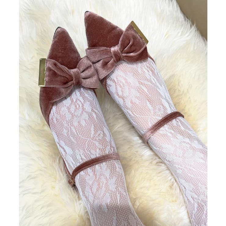 【EC限定】ベルベットリボン2WAYセパレートパンプス | ESPERANZA | 詳細画像4 