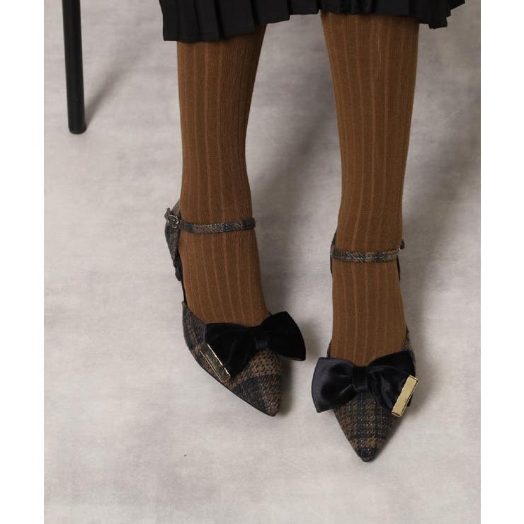 【EC限定】ベルベットリボン2WAYセパレートパンプス | ESPERANZA | 詳細画像12 