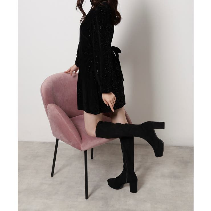 ゆる傾斜ロングブーツ | ESPERANZA | 詳細画像3 