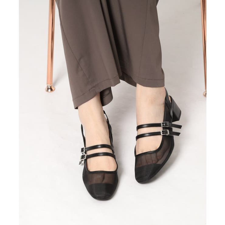 ダブルベルトメッシュパンプス | ESPERANZA | 詳細画像15 