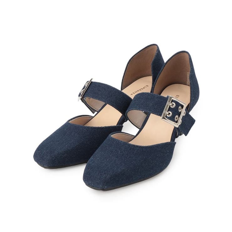 デニム(393) | バックルセパレートパンプス | ESPERANZA