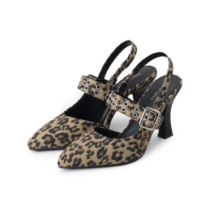 ブラウン(943) | グロメットバックストラップパンプス | ESPERANZA