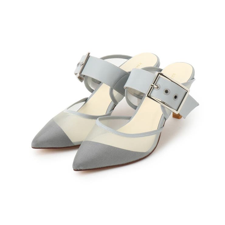 グレー(912) | バックルベルトメッシュミュール | ESPERANZA