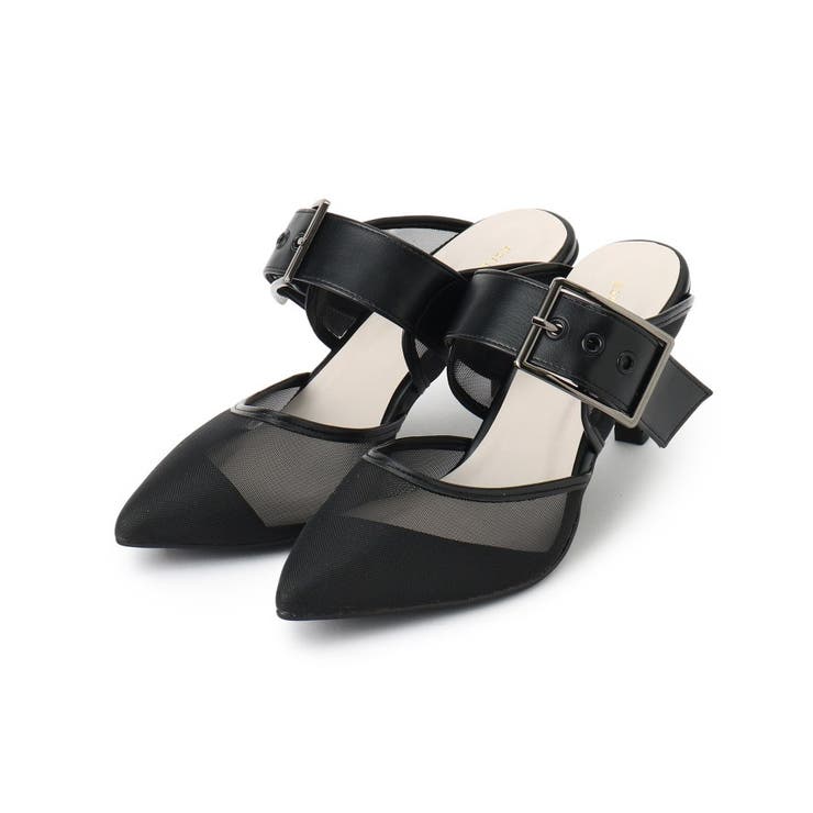 ブラック(919) | バックルベルトメッシュミュール | ESPERANZA