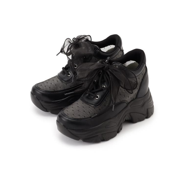 きゅんフィットインソールチュールリボンスニーカー | ESPERANZA | 詳細画像2 