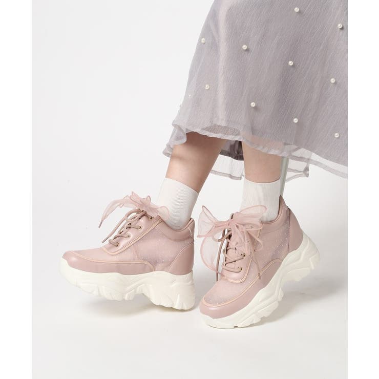 きゅんフィットインソールチュールリボンスニーカー | ESPERANZA | 詳細画像22 