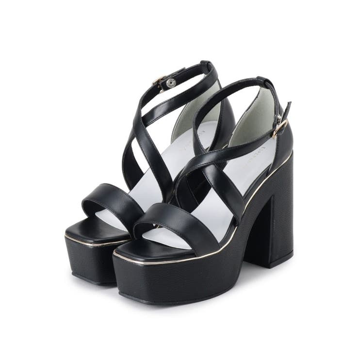 【ラク盛り／サンダル】リピーター続出／脚長美脚 クロスストラップサンダル | ESPERANZA | 詳細画像12 