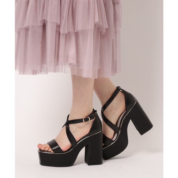 【ラク盛り／サンダル】リピーター続出／脚長美脚 クロスストラップサンダル | ESPERANZA | 詳細画像8 