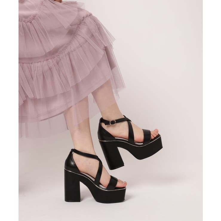 【ラク盛り／サンダル】リピーター続出／脚長美脚 クロスストラップサンダル | ESPERANZA | 詳細画像9 