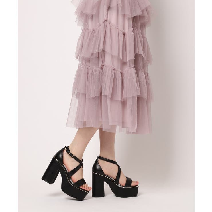 【ラク盛り／サンダル】リピーター続出／脚長美脚 クロスストラップサンダル | ESPERANZA | 詳細画像10 