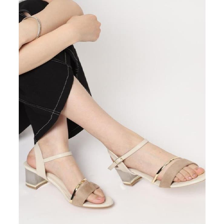 ベージュ(052) | カラーヒールサンダル | ESPERANZA