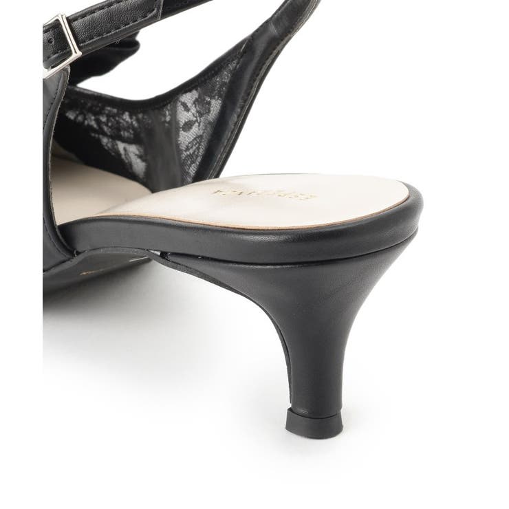 リボンチュールレースバックストラップ2WAYパンプス | ESPERANZA | 詳細画像16 