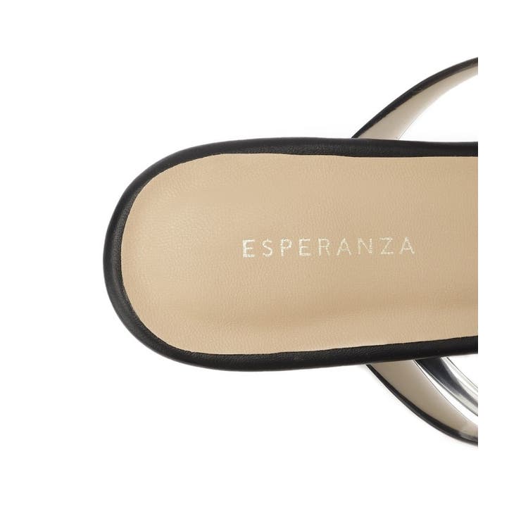 クリア×メタリックラインコンビヒールサンダル | ESPERANZA | 詳細画像12 