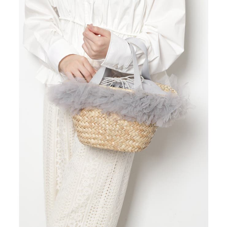 チュールフリンジカゴバッグ | ESPERANZA | 詳細画像12 