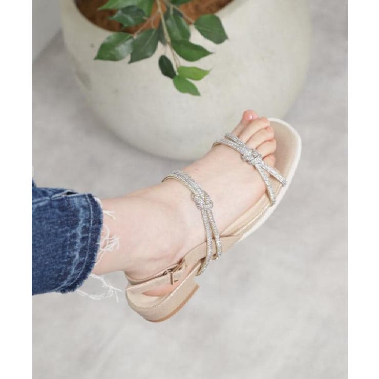 ゴールド(307) | ラインストーンサンダル | ESPERANZA