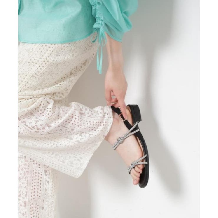 ブラック(319) | ラインストーンサンダル | ESPERANZA