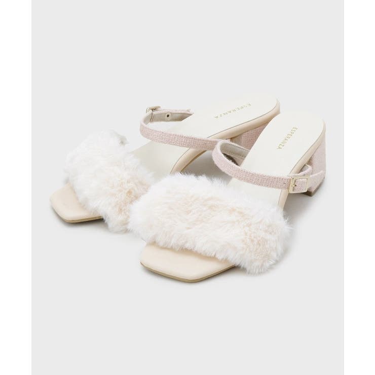 【Fur Collection】フェイクファー付き2WAYミュールサンダル | ESPERANZA | 詳細画像14 