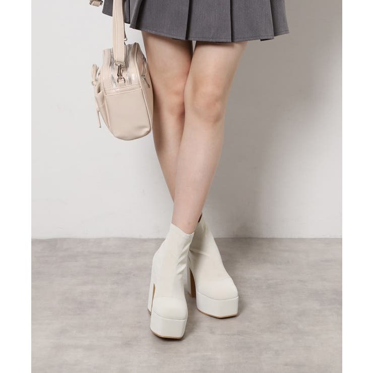 リピーター続出 脚長美脚 厚底ショートブーツ | ESPERANZA | 詳細画像1 