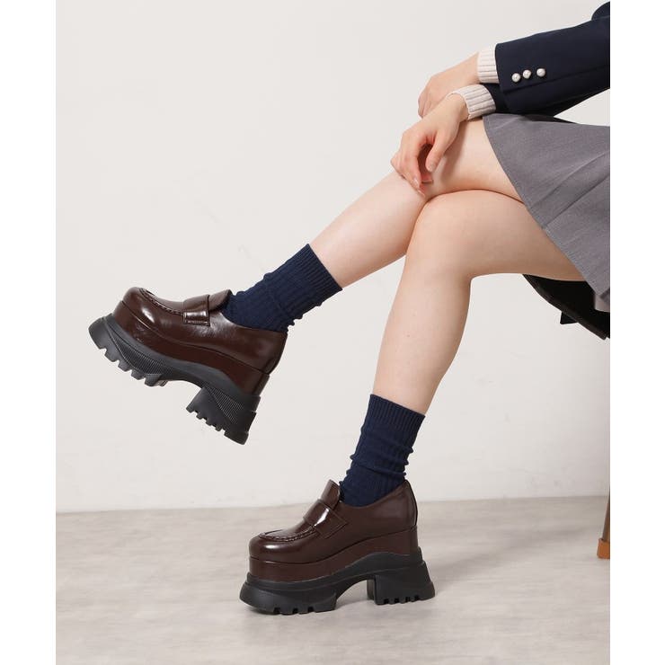 モカブラウン(042) | プラットフォームローファー | ESPERANZA