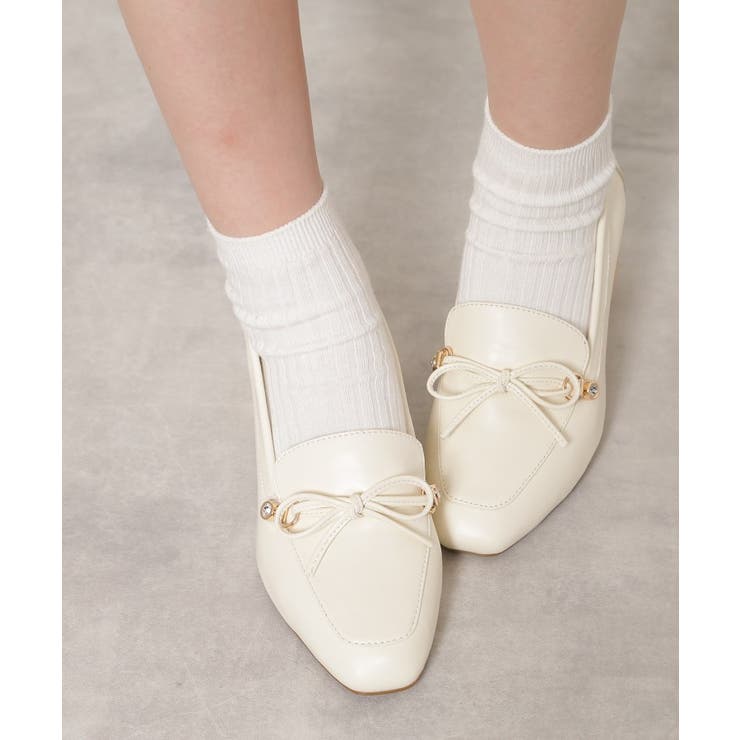 ビジュー付リボンローファー | ESPERANZA | 詳細画像2 