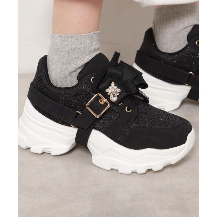 ツインリボンベルト付きラメスニーカー | ESPERANZA | 詳細画像5 