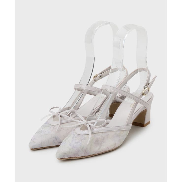 チュールリボンバックストラップパンプス | ESPERANZA | 詳細画像10 