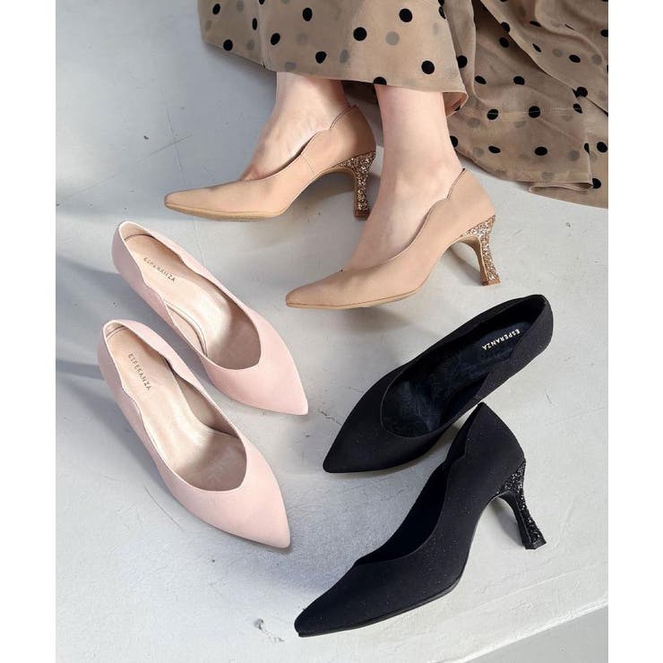 ハートカットパンプス | ESPERANZA | 詳細画像1 