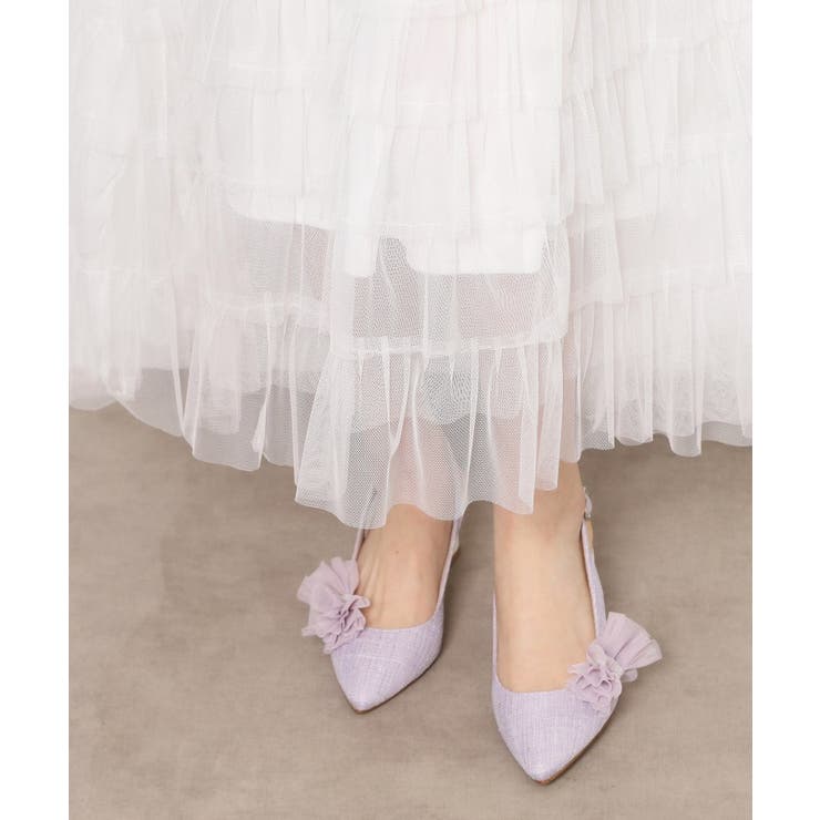 シフォンリボン付きバックストラップパンプス | ESPERANZA | 詳細画像8 