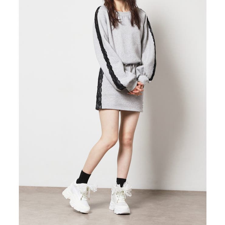 インヒールシフォンリボンスニーカー | ESPERANZA | 詳細画像2 