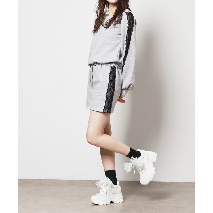 インヒールシフォンリボンスニーカー | ESPERANZA | 詳細画像3 