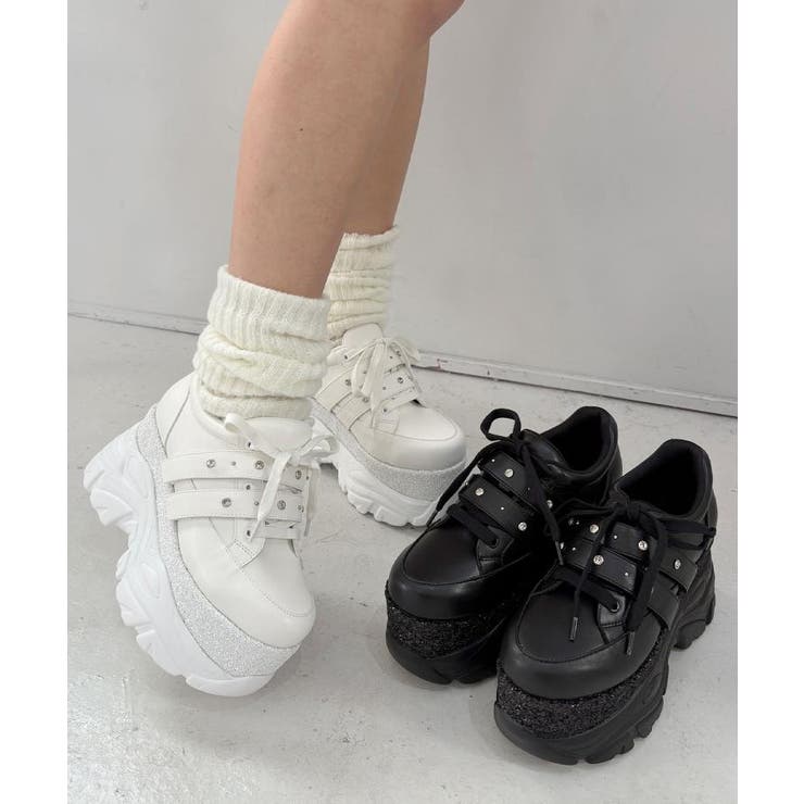 ラインストーンスタッズ厚底スニーカー | ESPERANZA | 詳細画像21 