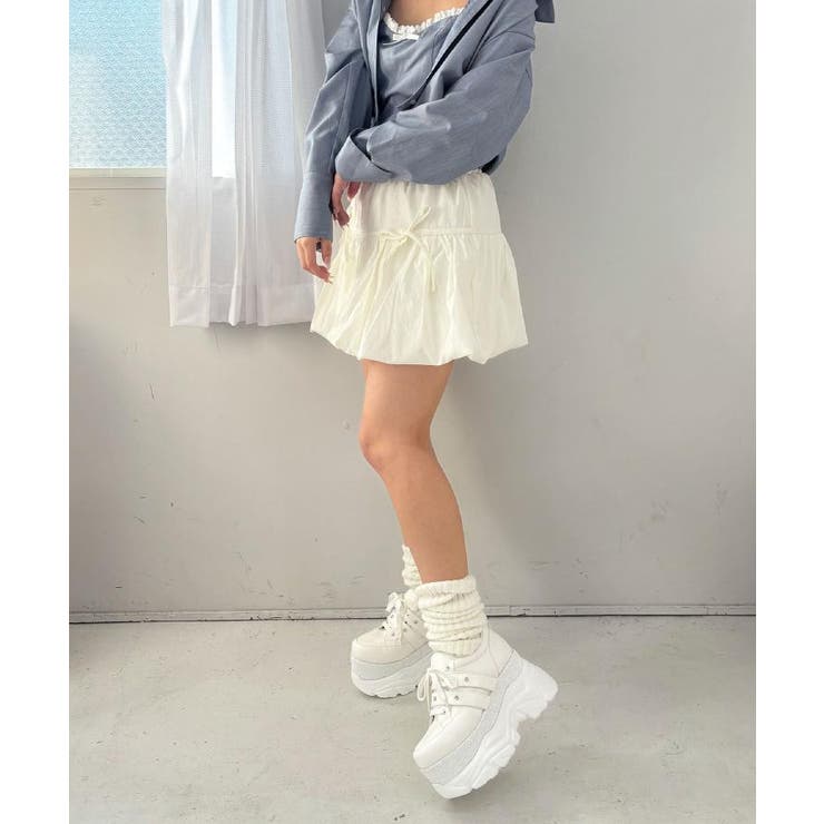 ラインストーンスタッズ厚底スニーカー | ESPERANZA | 詳細画像22 