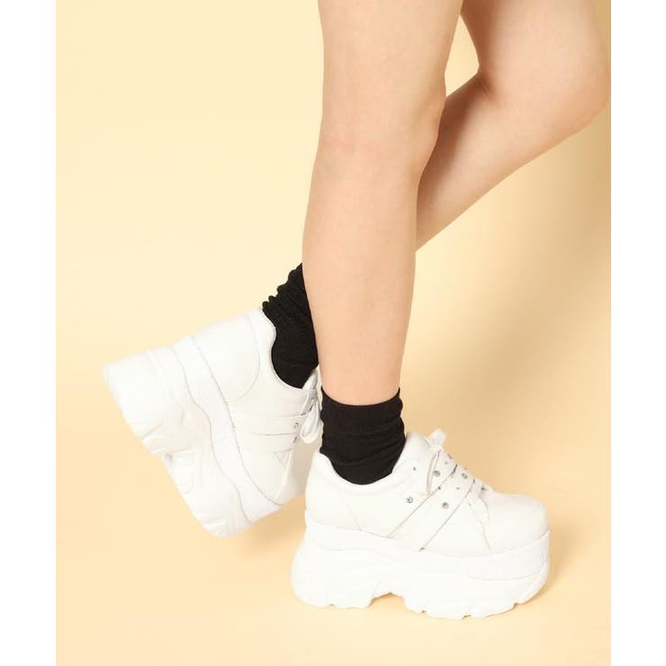 ラインストーンスタッズ厚底スニーカー | ESPERANZA | 詳細画像5 