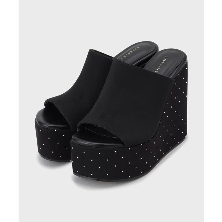 ラインストーンウエッジミュール | ESPERANZA | 詳細画像12 