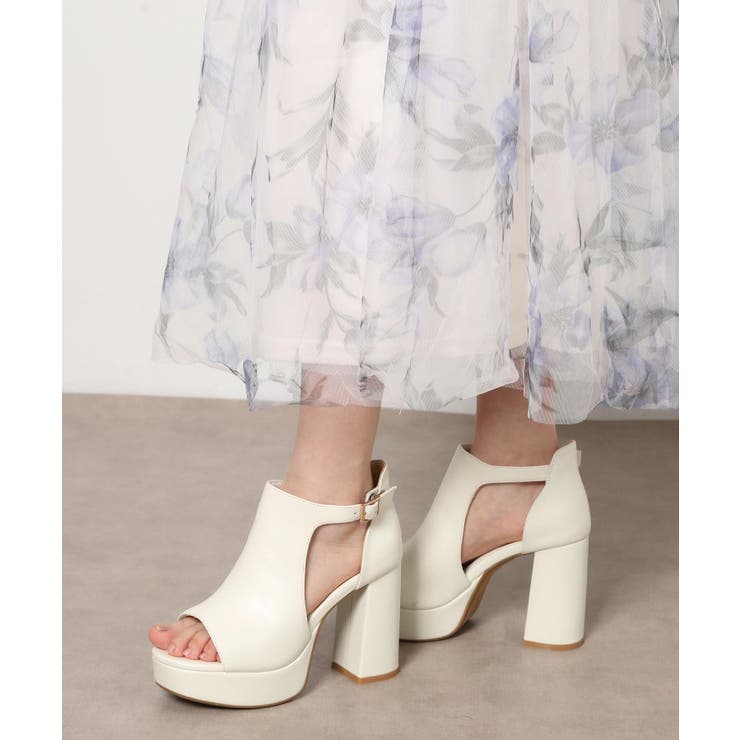 アイボリー(004) | チャンキーヒール厚底サンダル | ESPERANZA