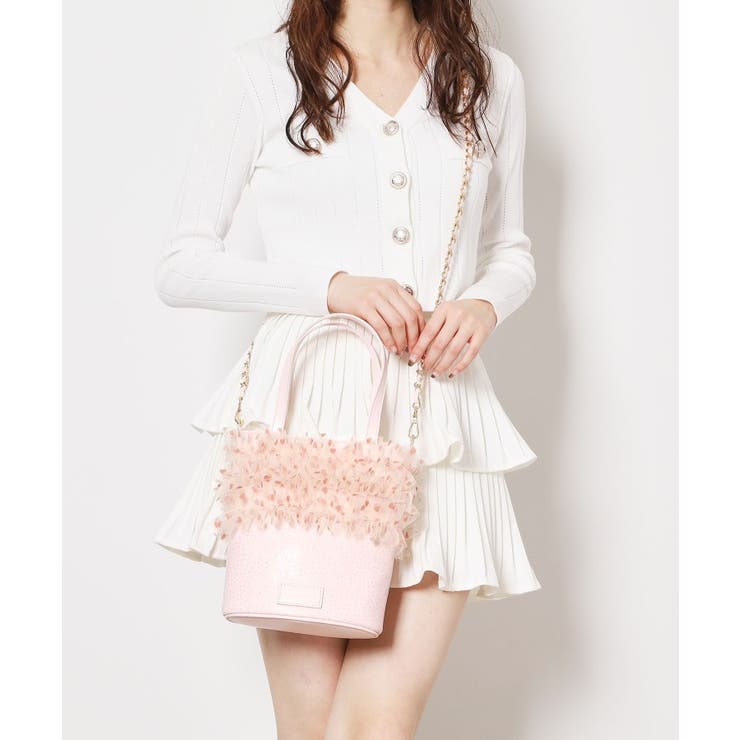 【VALENTINE Collection】ギャザーチュールバッグ | ESPERANZA | 詳細画像5 