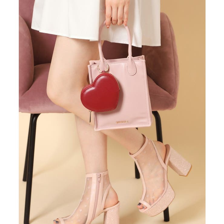 ピンク(072) | 【VALENTINE Collection】ハートショルダーバッグ | ESPERANZA