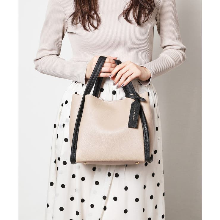 ベージュ(052) | ミニショルダー付きミニトートバッグ | ESPERANZA