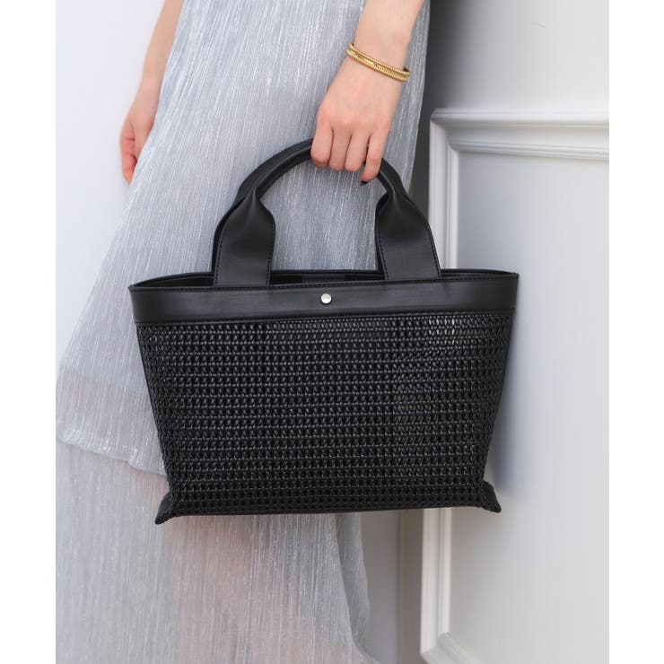 ブラック(019) | 【EC限定】横長メッシュトート | ESPERANZA