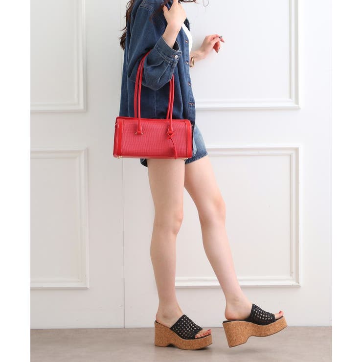 【EC限定】雑材ボックストートバッグ | ESPERANZA | 詳細画像9 