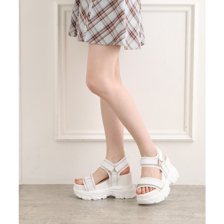 【SPORTS SANDAL COLLECTION】厚底グリッターベルクロスポサ… | ESPERANZA | 詳細画像2 