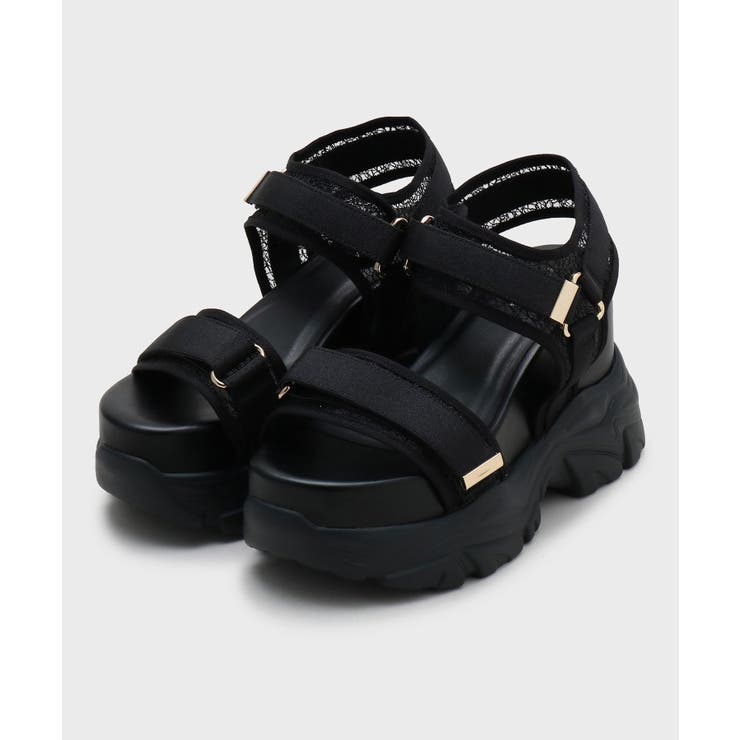 【SPORTS SANDAL COLLECTION】厚底グリッターベルクロスポサ… | ESPERANZA | 詳細画像10 